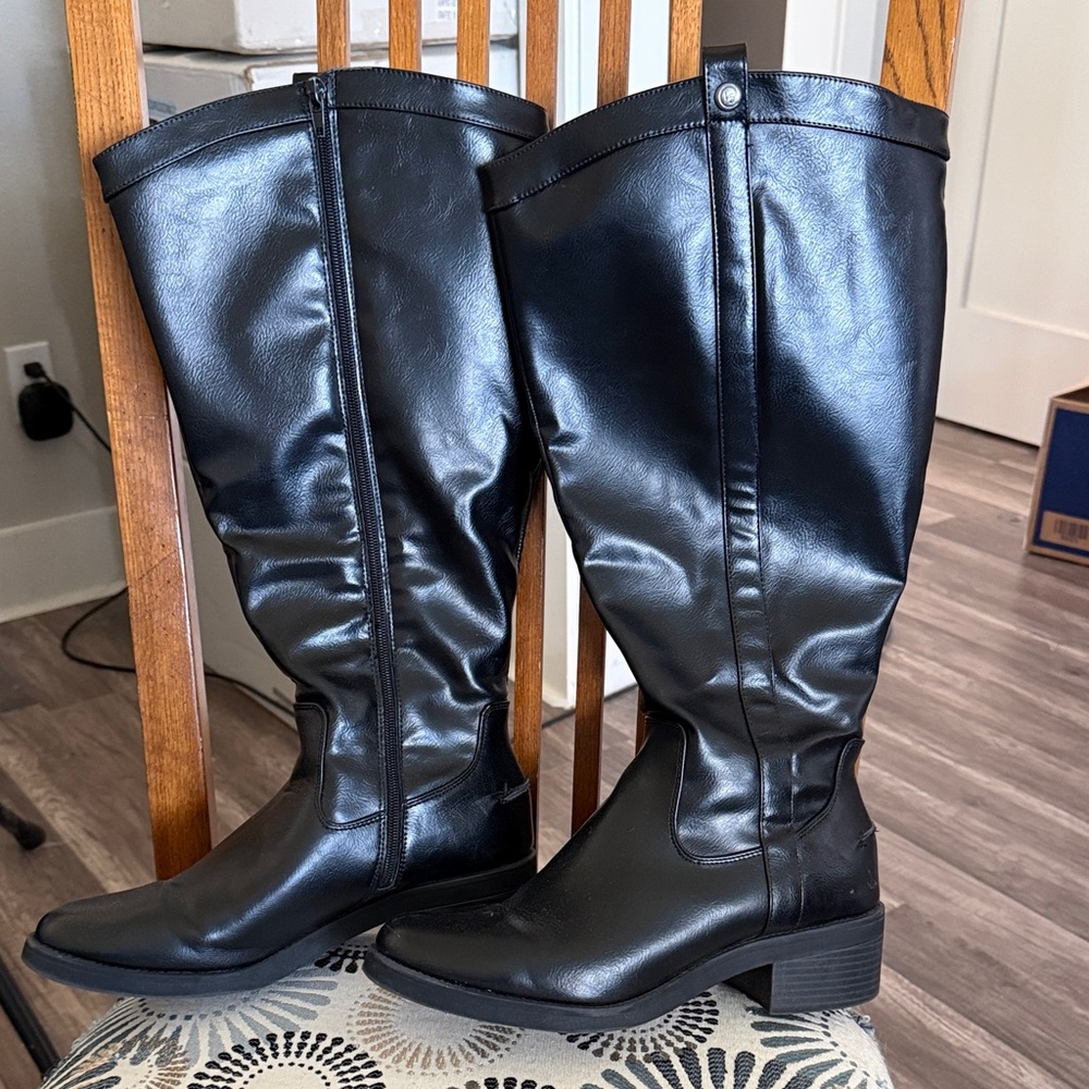 Life Stride Black Over the Knee Boots 11W, WC